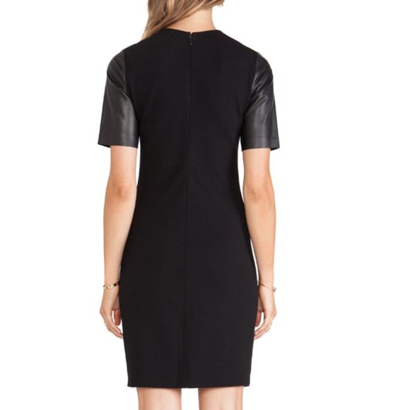 *NEW* Vince Black Leather Dress - Picture 3 of 3